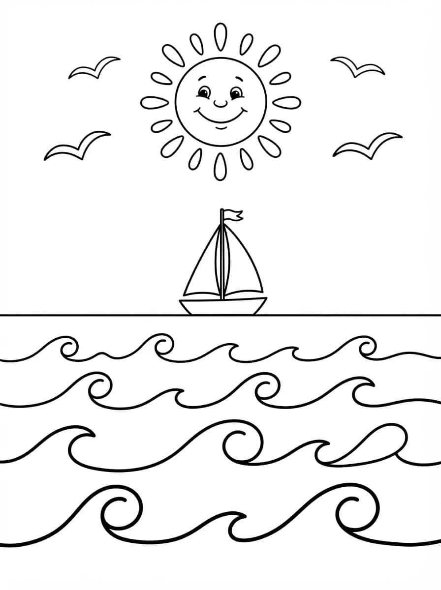 Coloriage Mer