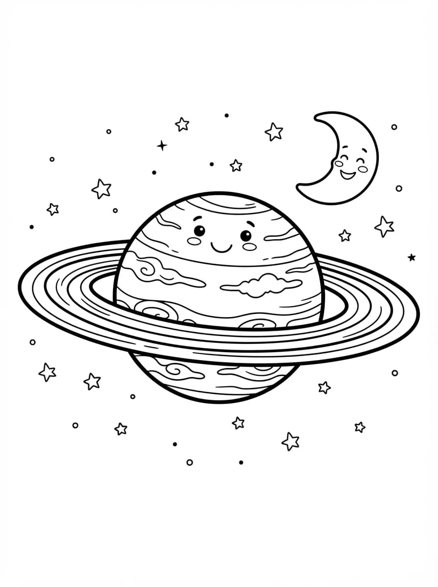 Coloriage Planète