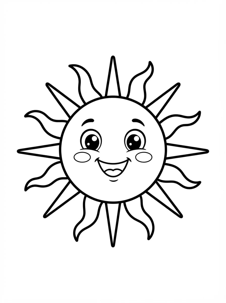 Coloriage Soleil