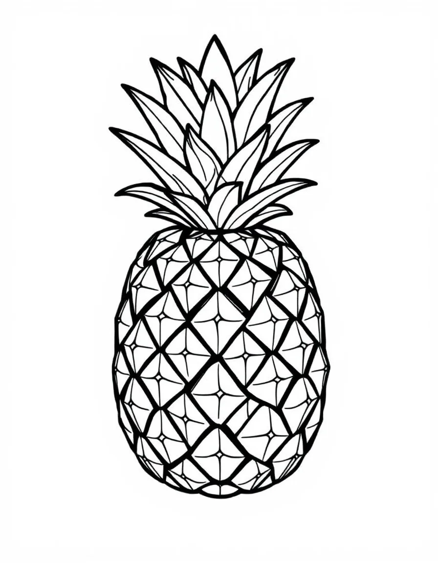 Coloriage Ananas