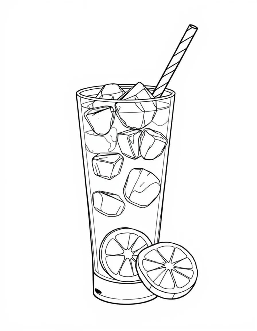 Coloriage Boissons