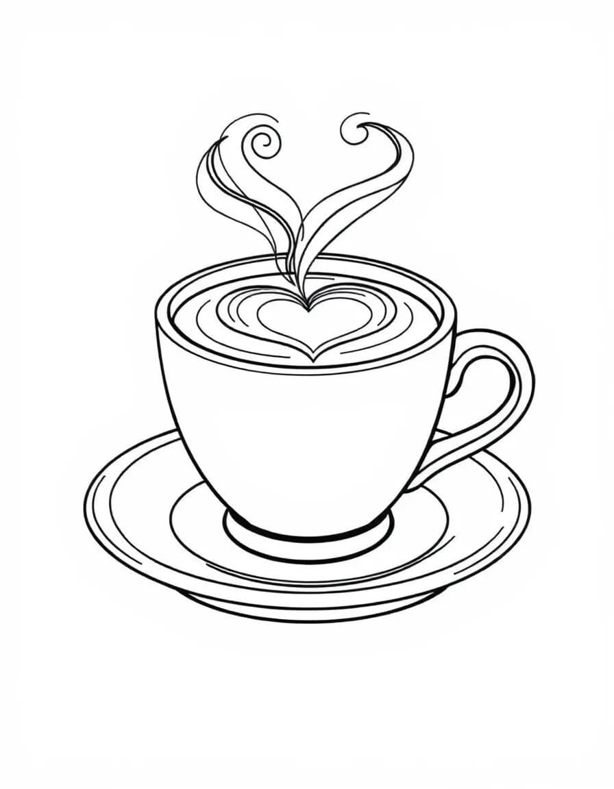 Coloriage Café