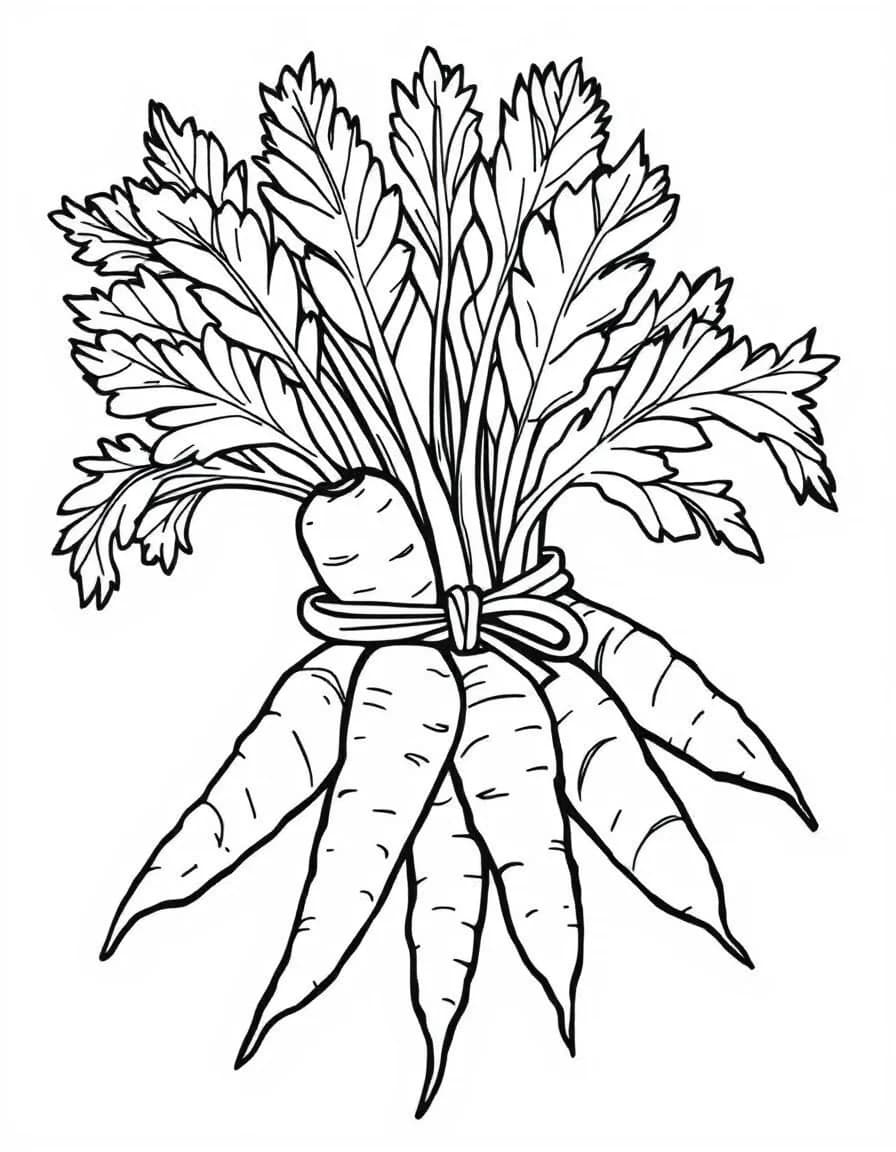 Coloriage Carotte