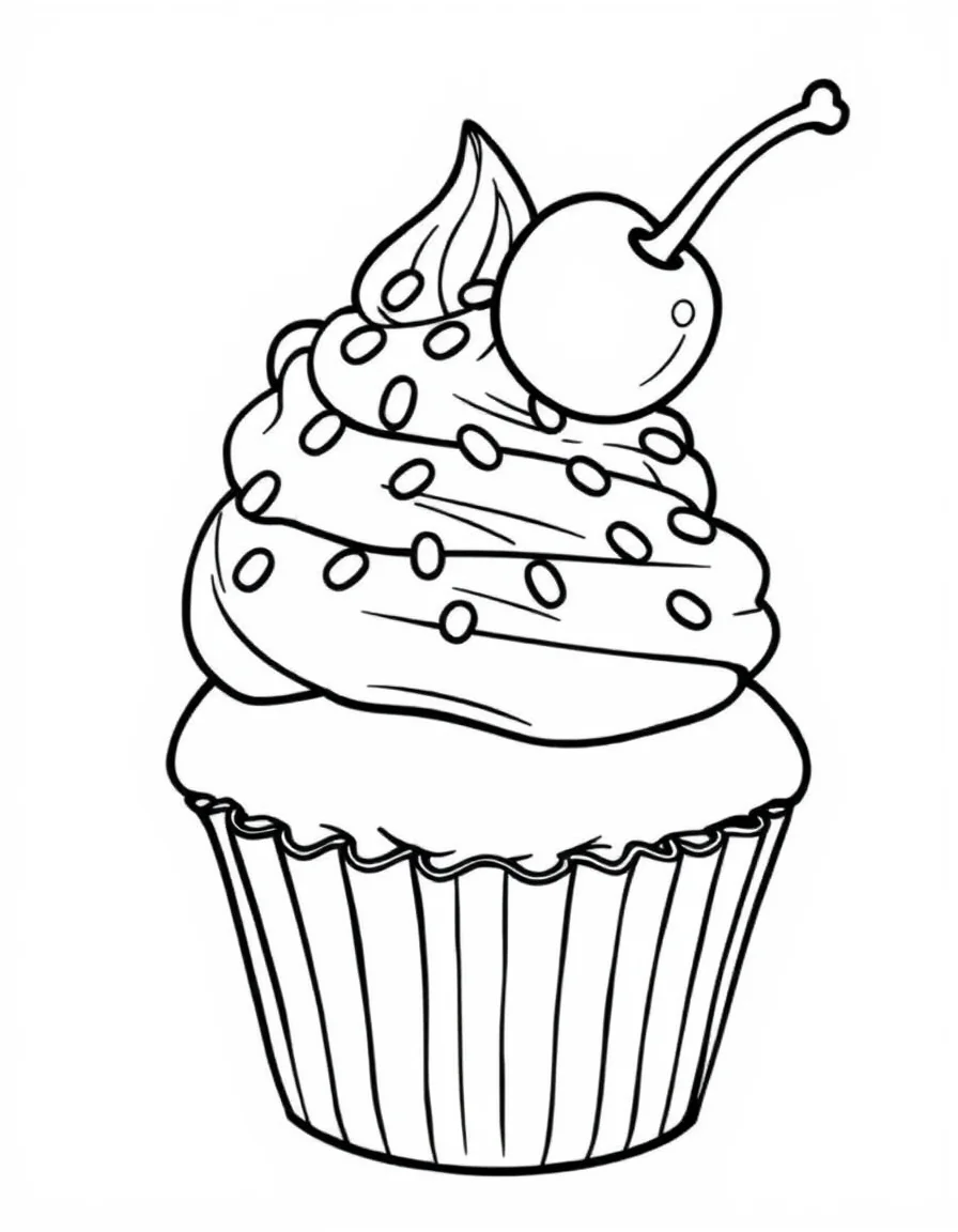 Coloriage Cupcake