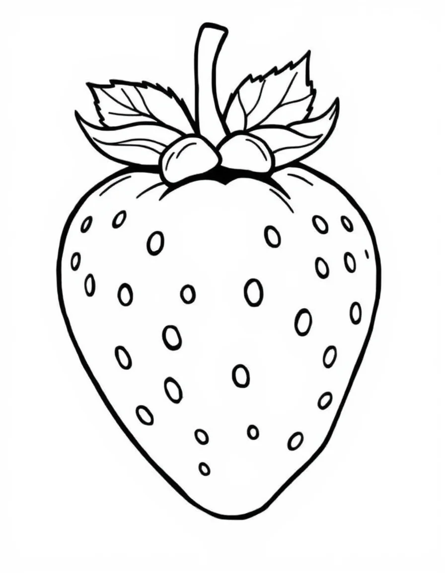 Coloriage Fraise