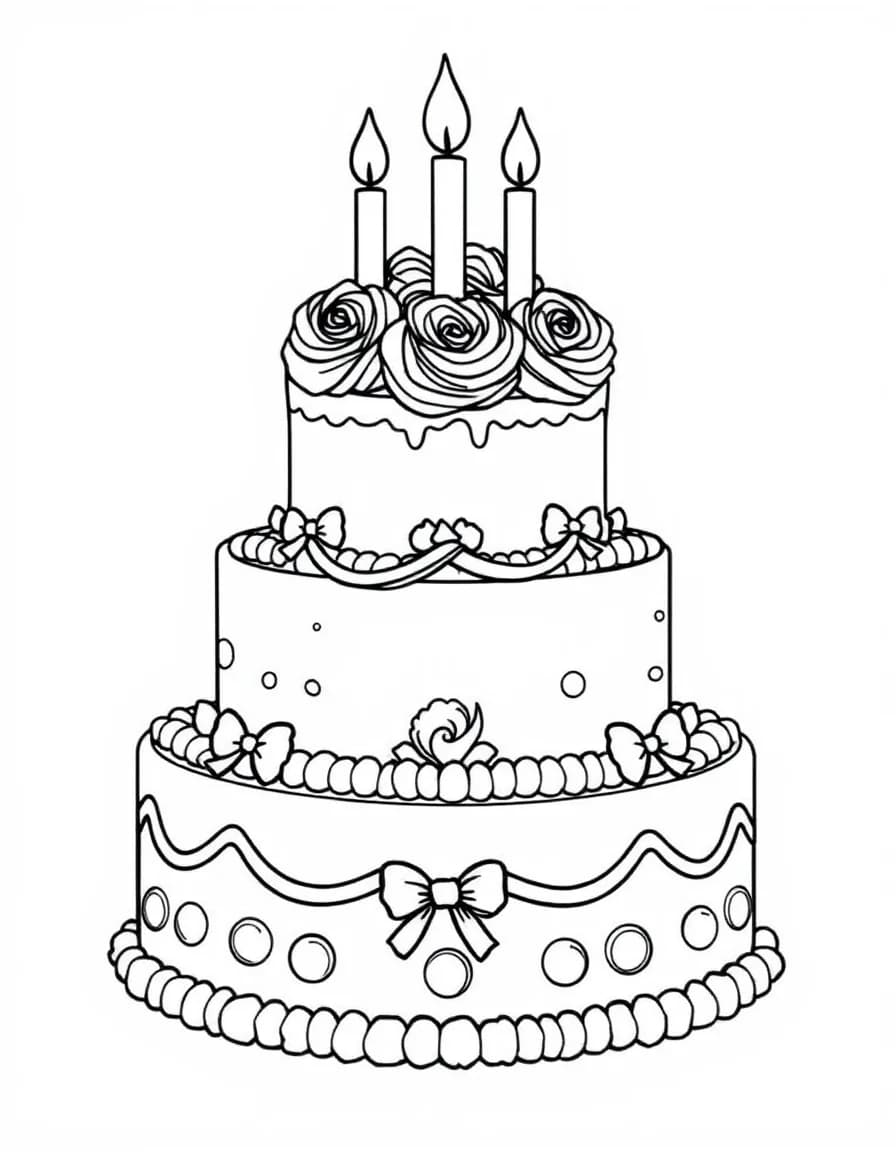 Coloriage Gâteau