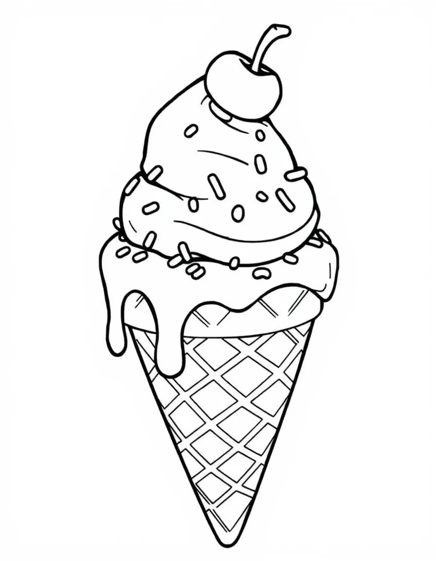 Coloriage Glace