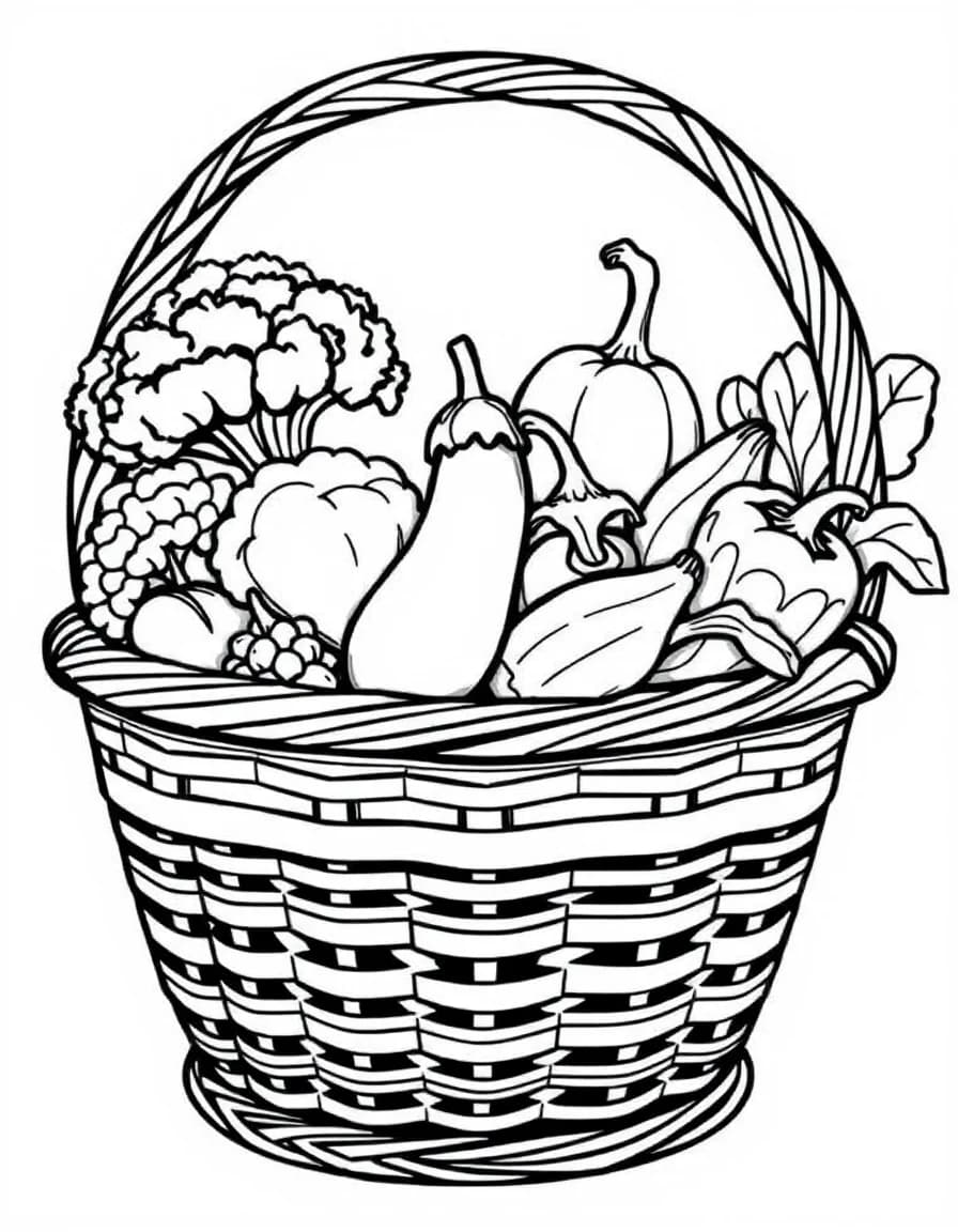 Coloriage Legumes