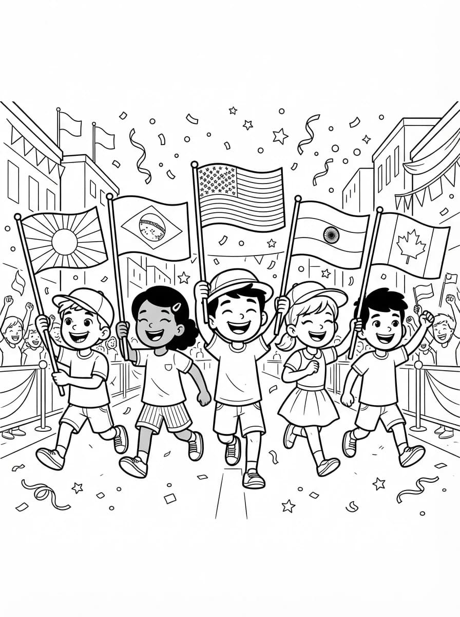 Coloriage Drapeau