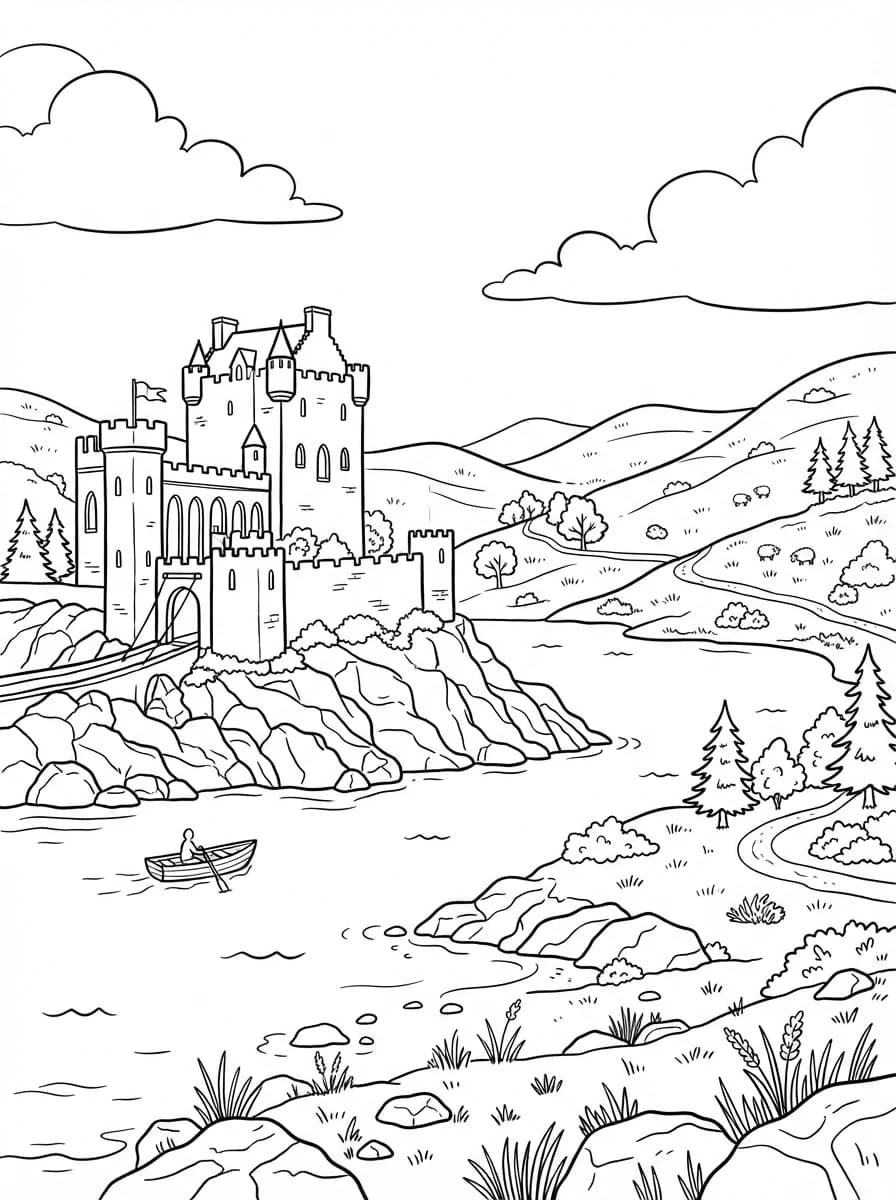 Coloriage Écosse