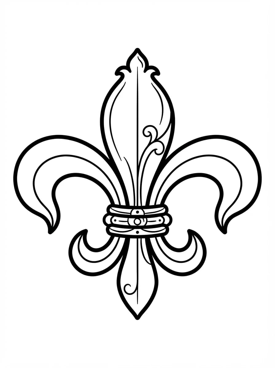 Coloriage Fleur de lys