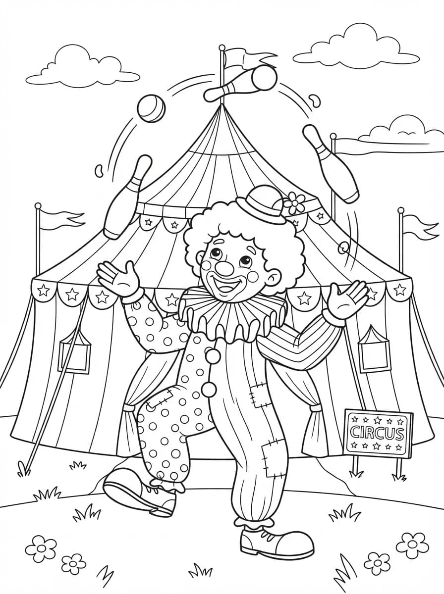 Coloriage Clown
