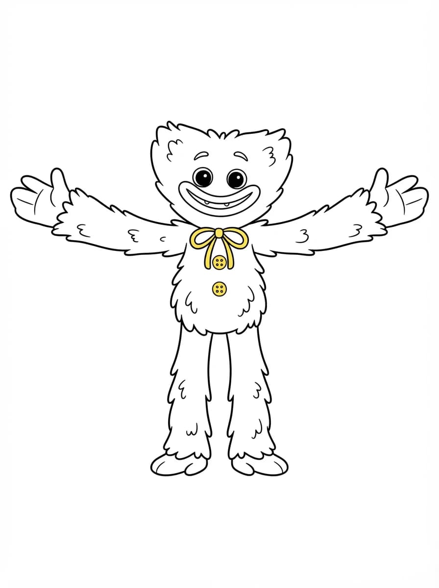 Coloriage Huggy wuggy