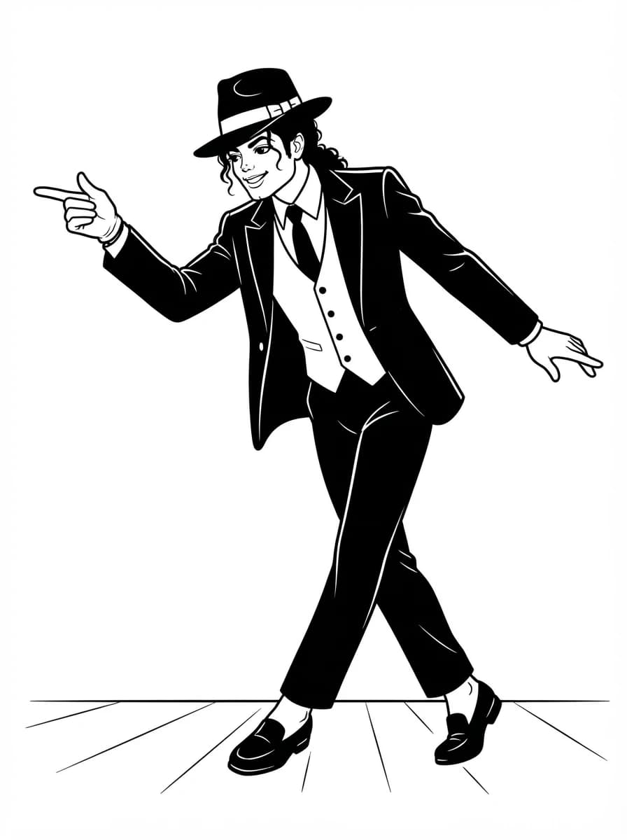 Coloriage Michael Jackson