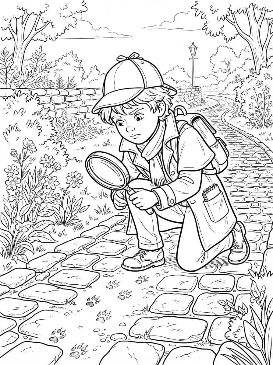 Coloriage Mystery lane