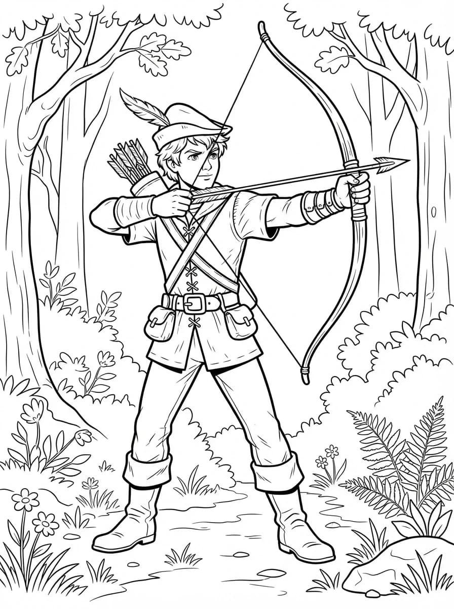 Coloriage Robin des Bois