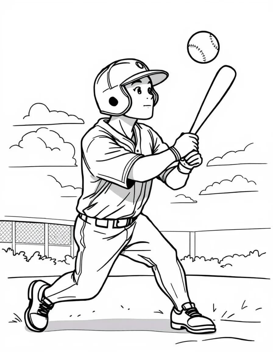 Coloriage Baseball