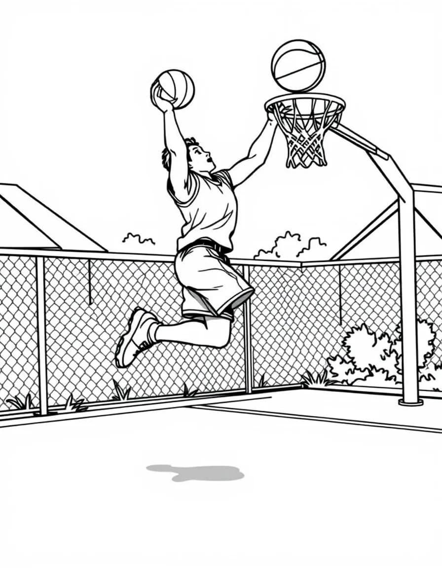 Coloriage Basket
