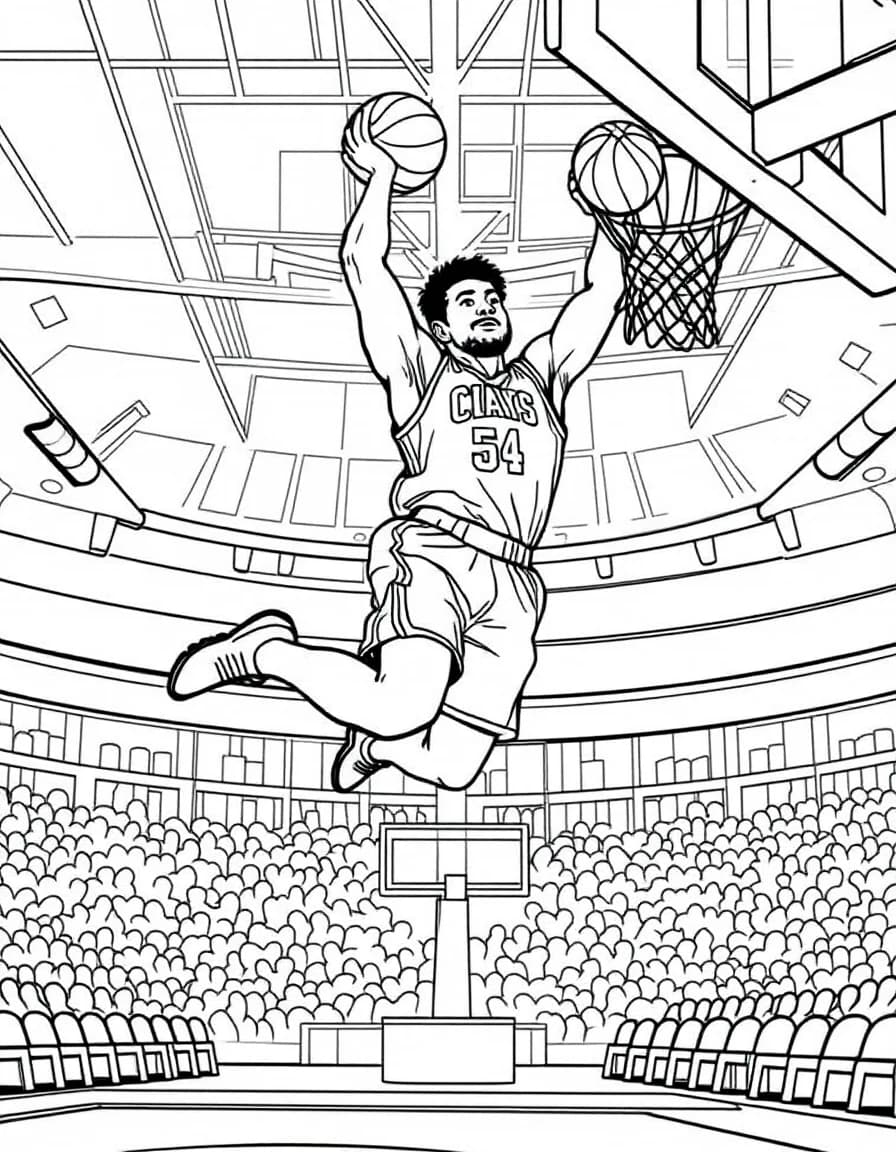 Coloriage Basketball