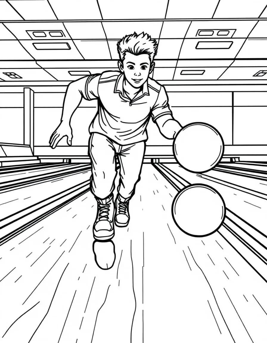 Coloriage Bowling