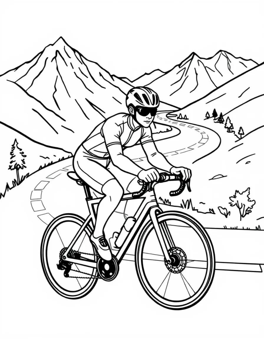 Coloriage Cyclisme