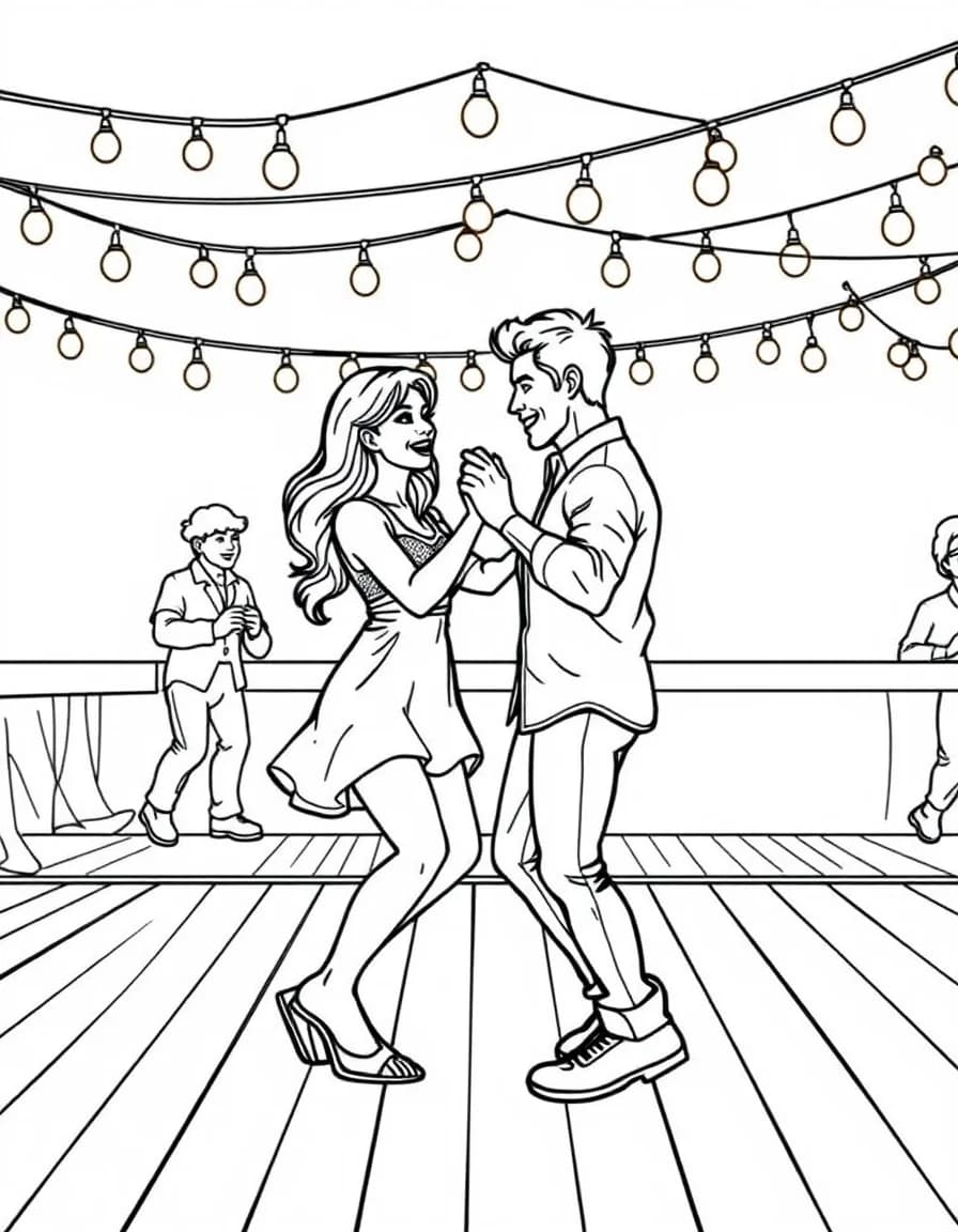 Coloriage Danse