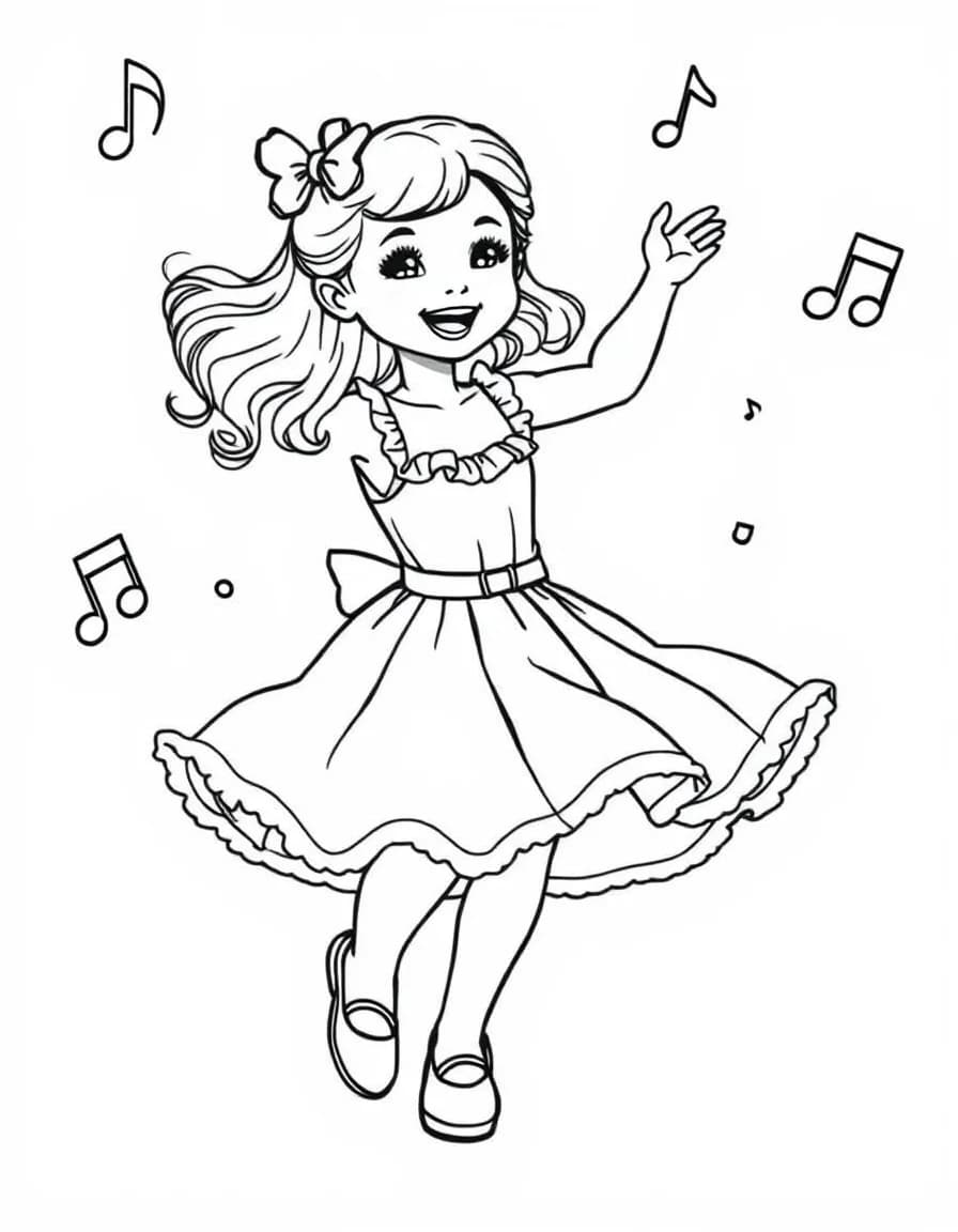 Coloriage Danseuse
