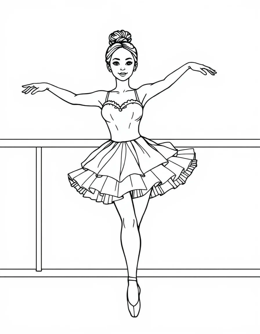 Coloriage Danseuse classique