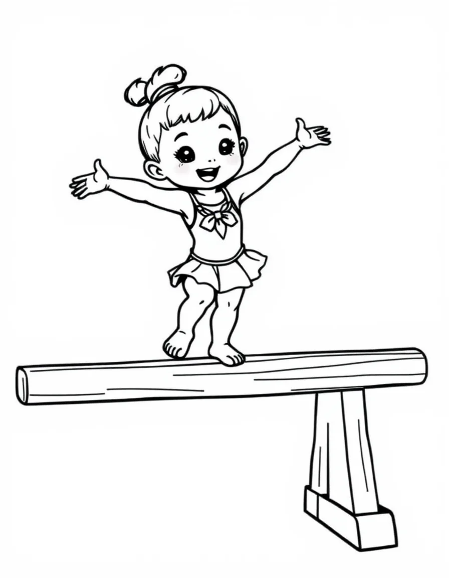 Coloriage Gymnastique
