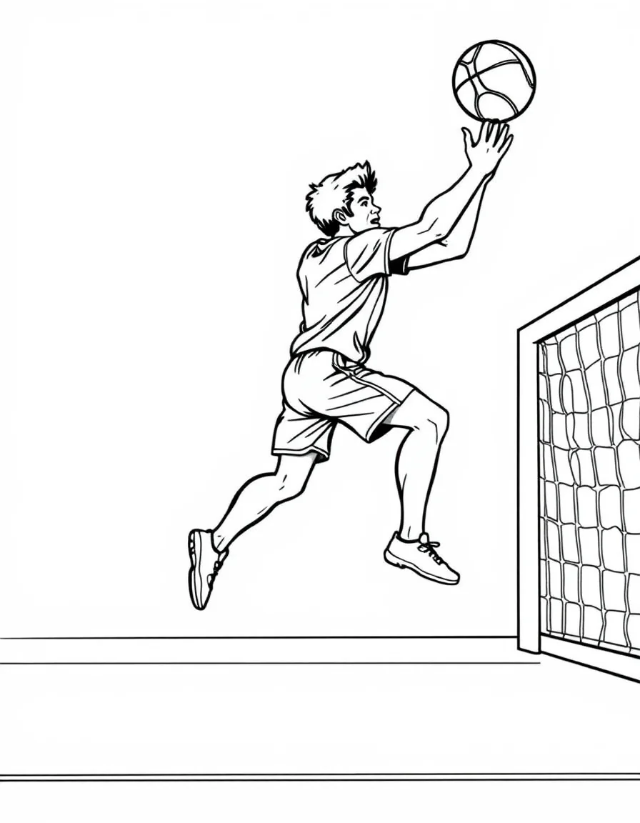 Coloriage Handball
