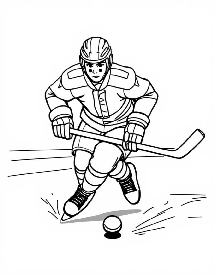 Coloriage Hockey