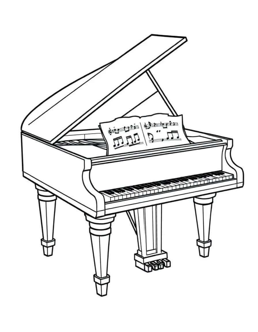 Coloriage Instruments de musique