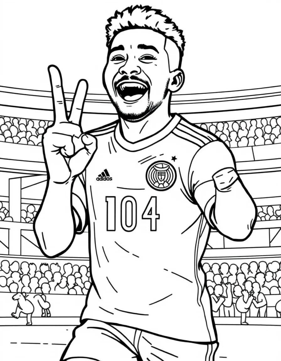 Coloriage Lamine Yamal