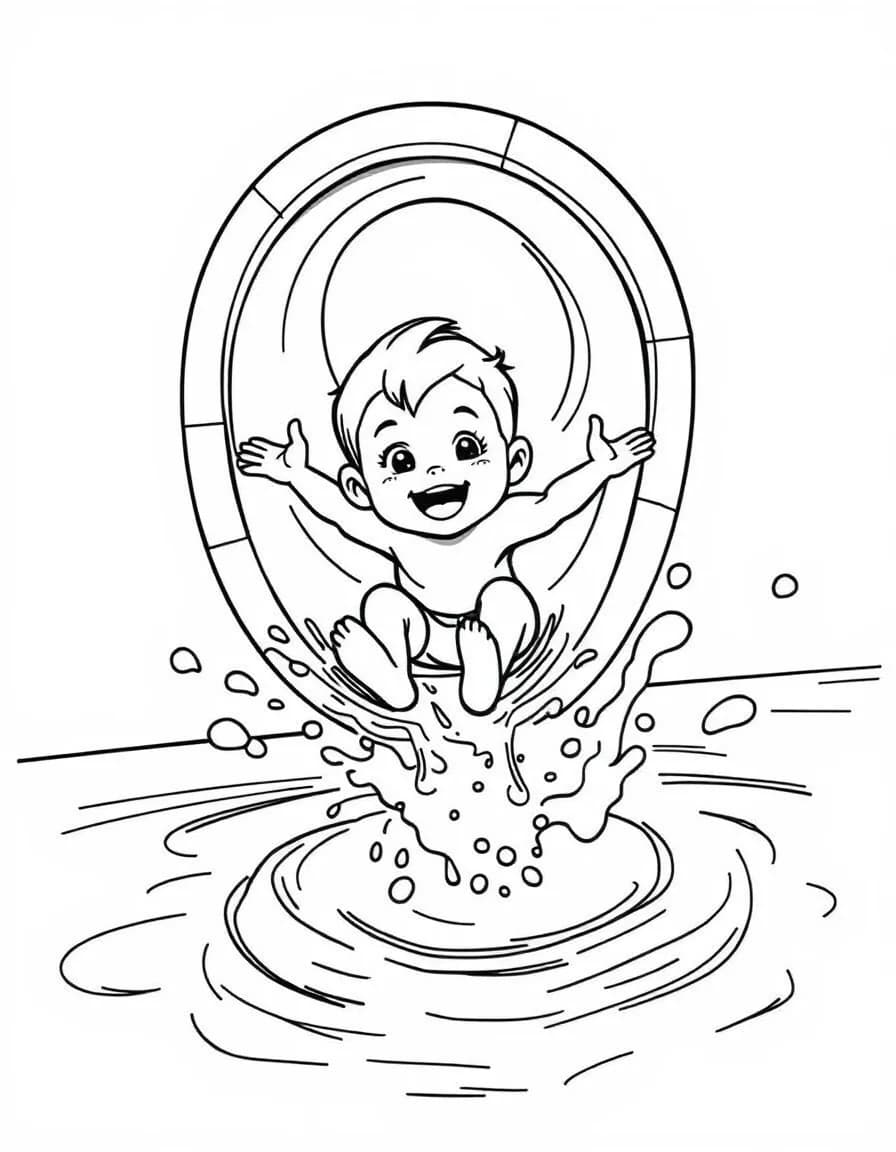 Coloriage Piscine