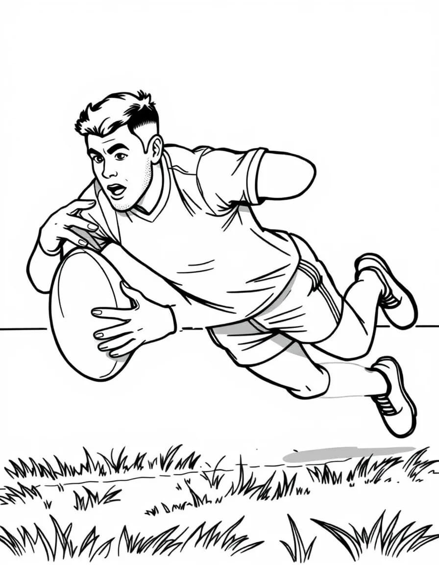 Coloriage Rugby