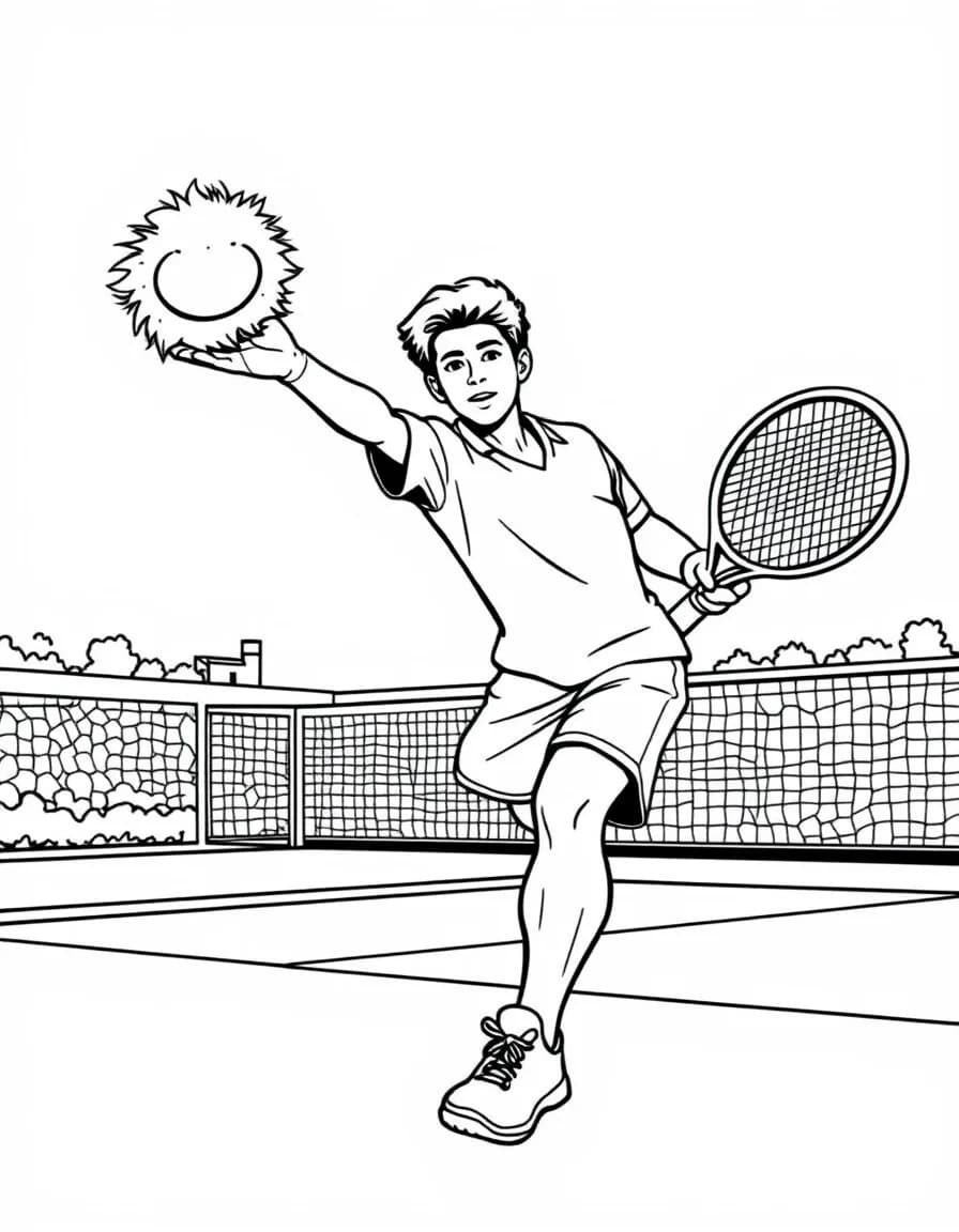 Coloriage Tennis