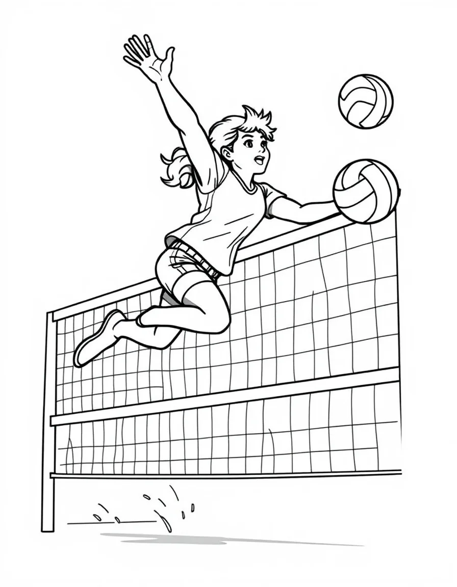 Coloriage Volley