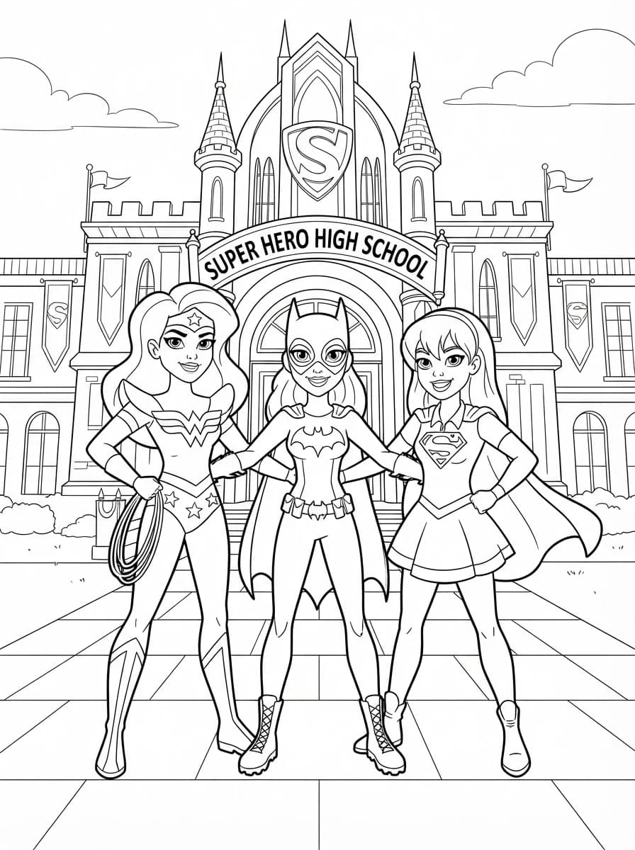 Coloriage DC Super Hero Girls