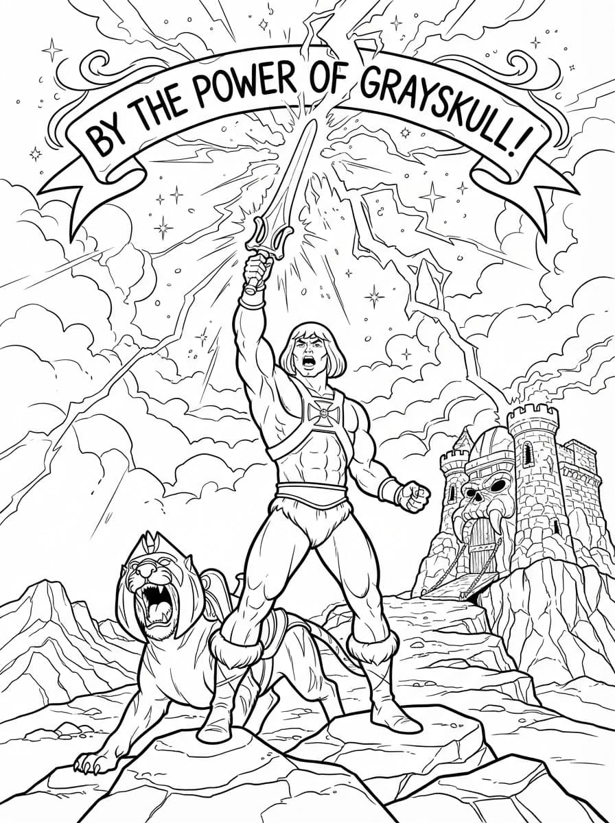 Coloriage Musclor