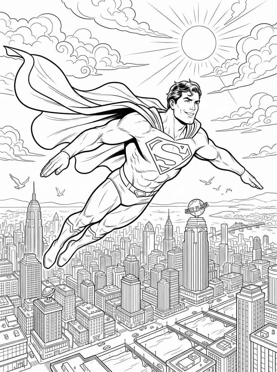 Coloriage Superman