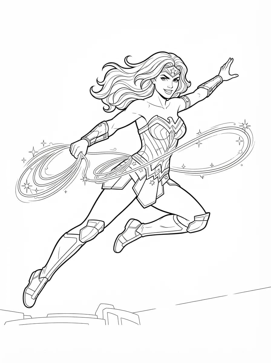 Coloriage Wonder woman