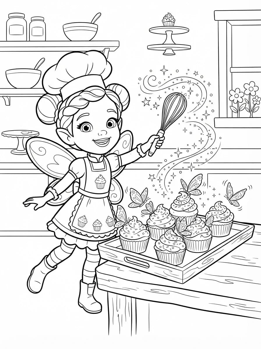 Coloriage Butterbean's Café enchanté