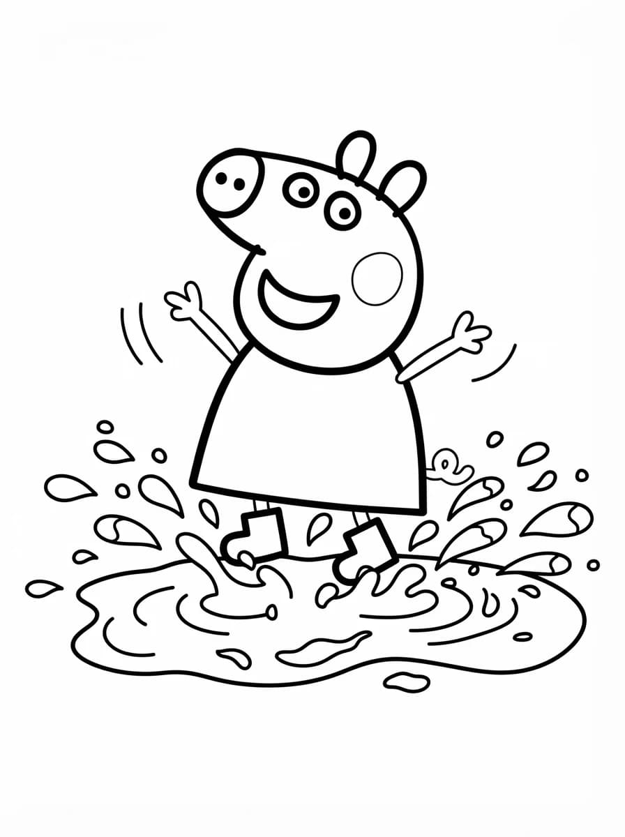 Coloriage Peppa pig