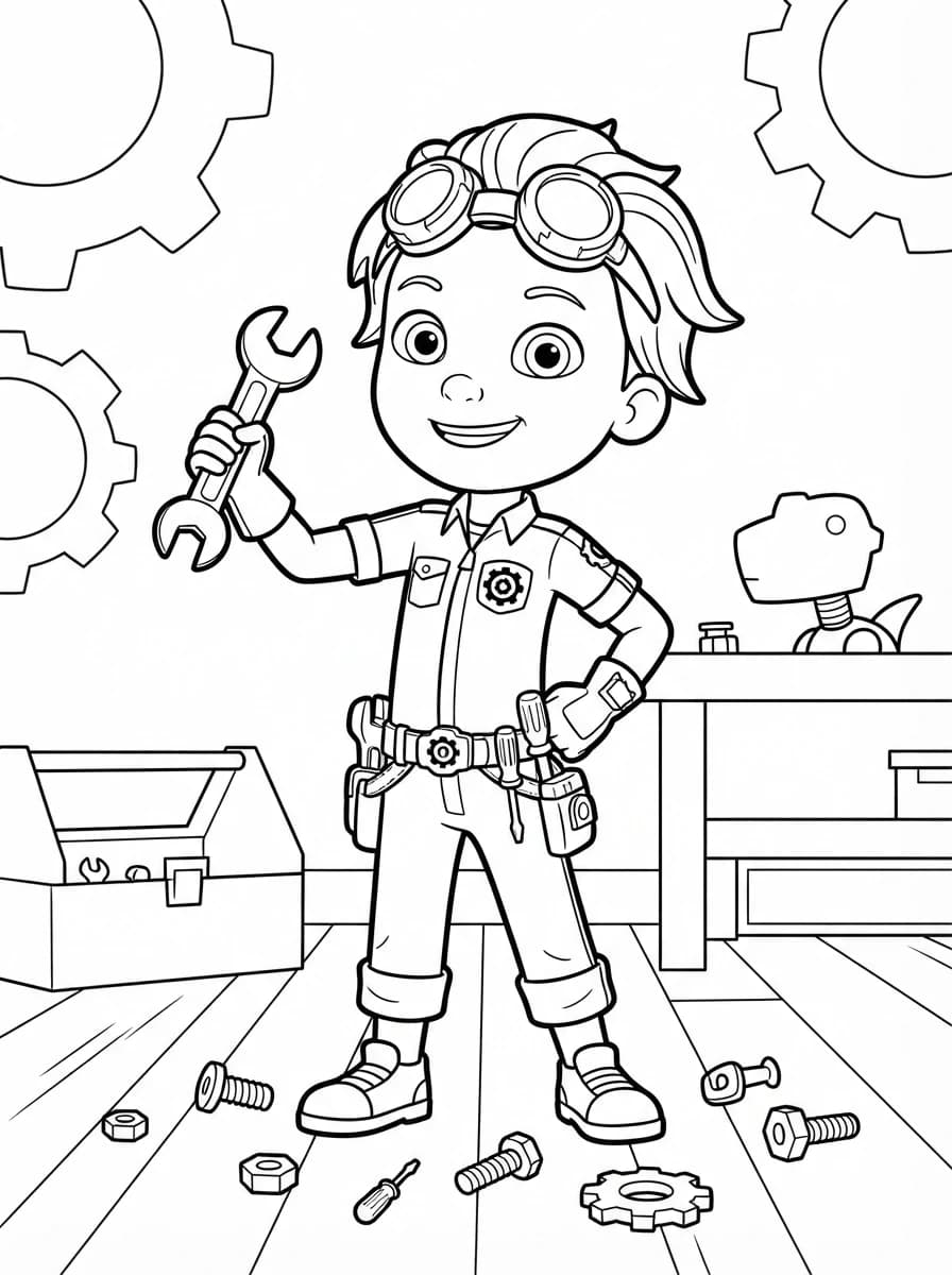 Coloriage Rusty rivets