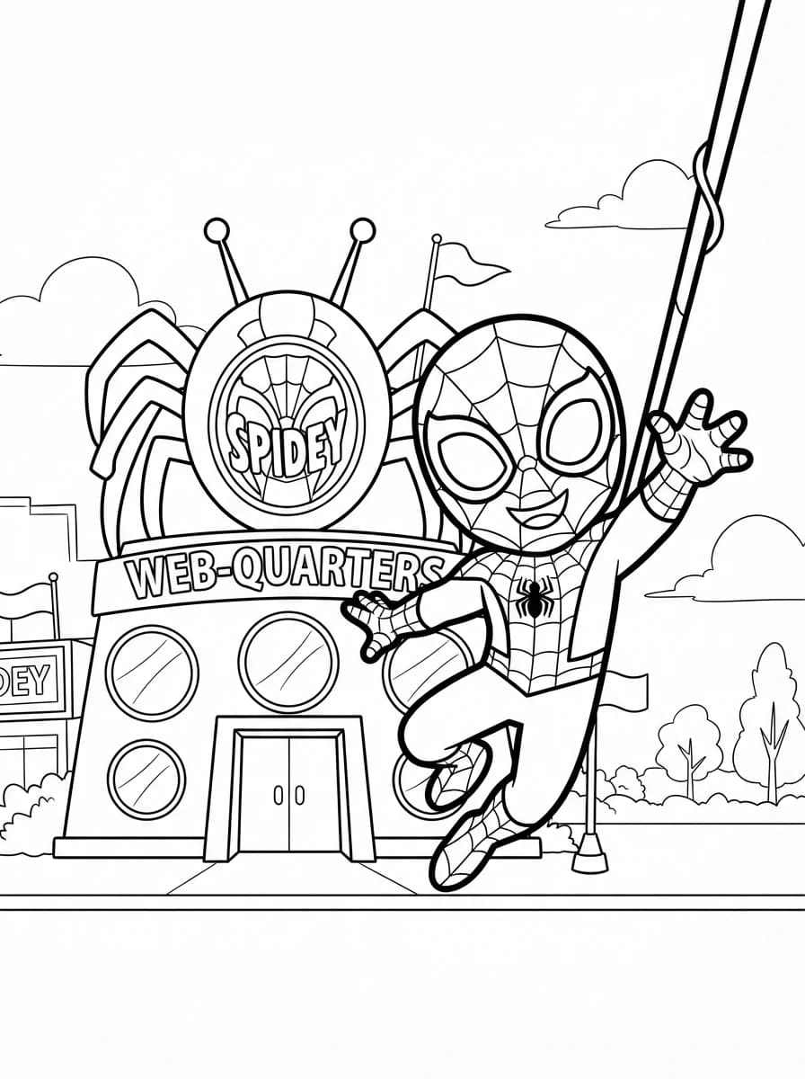Coloriage Spidey