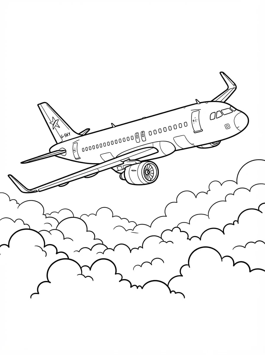 Coloriage Avion