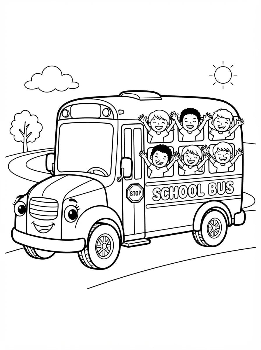 Coloriage Bus