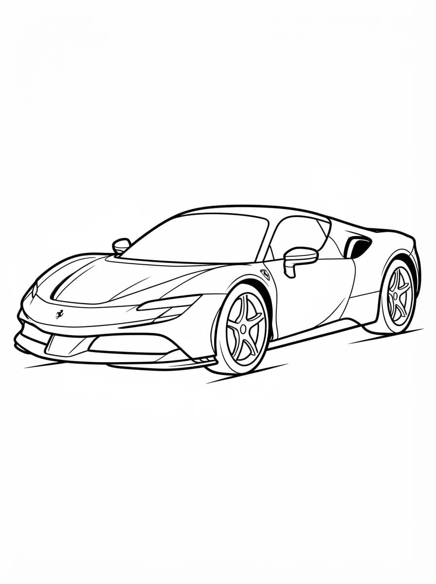 Coloriage Ferrari