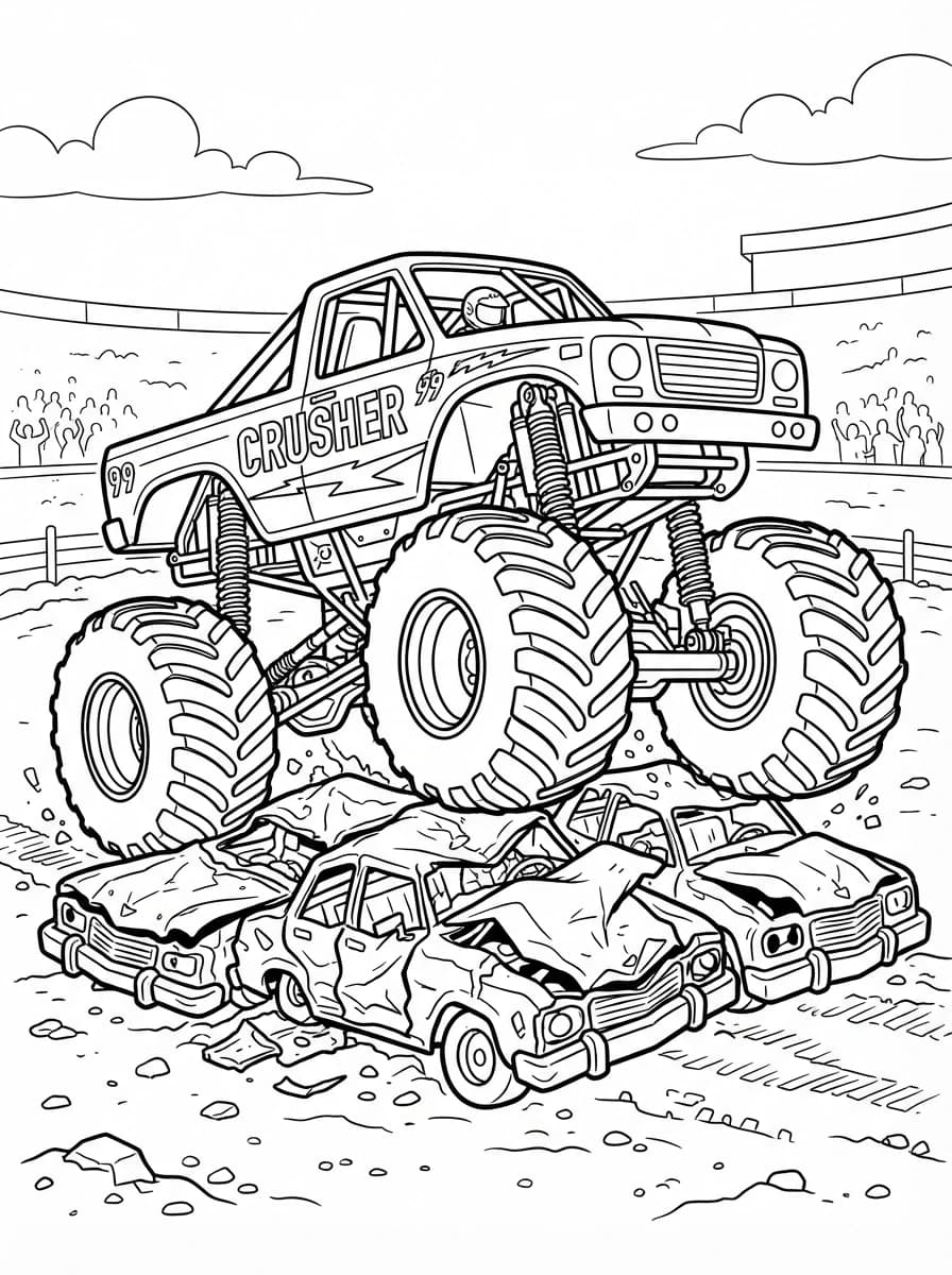 Coloriage Monster truck
