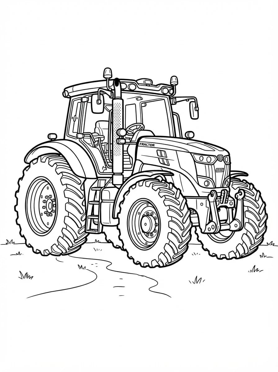Coloriage Tracteur